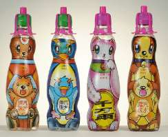 Marble Soda-Original Flavor (Ice Cream) with Animal Drawings in Plastic Bottle